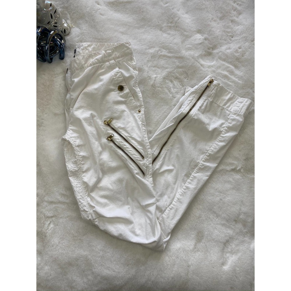 Armani Exchange Women White Cotton Pants